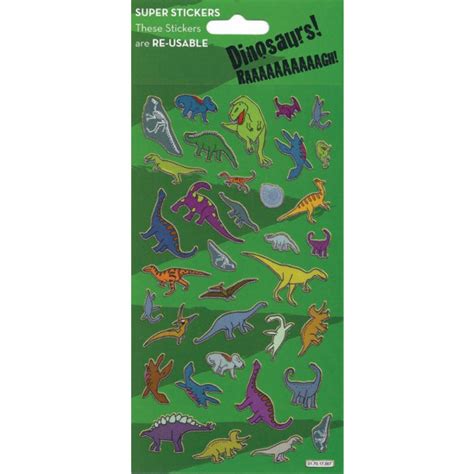 Dinosaurier Stickers glittriga i